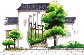 山西陽泉花果山生態美食城設計
